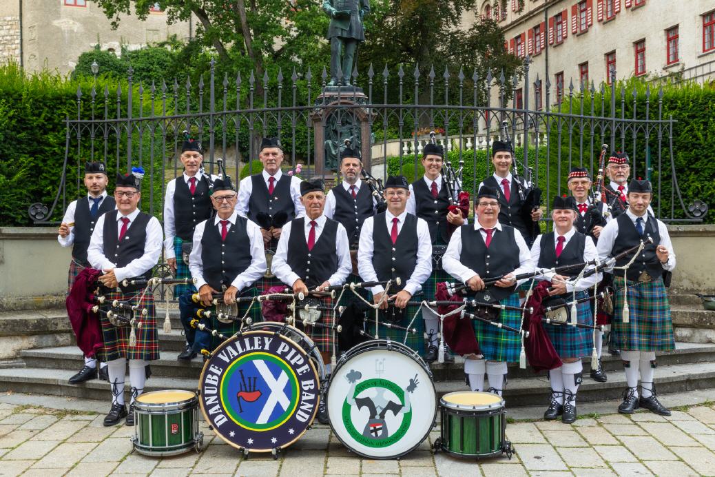 Pipeband mit Verstärkung: